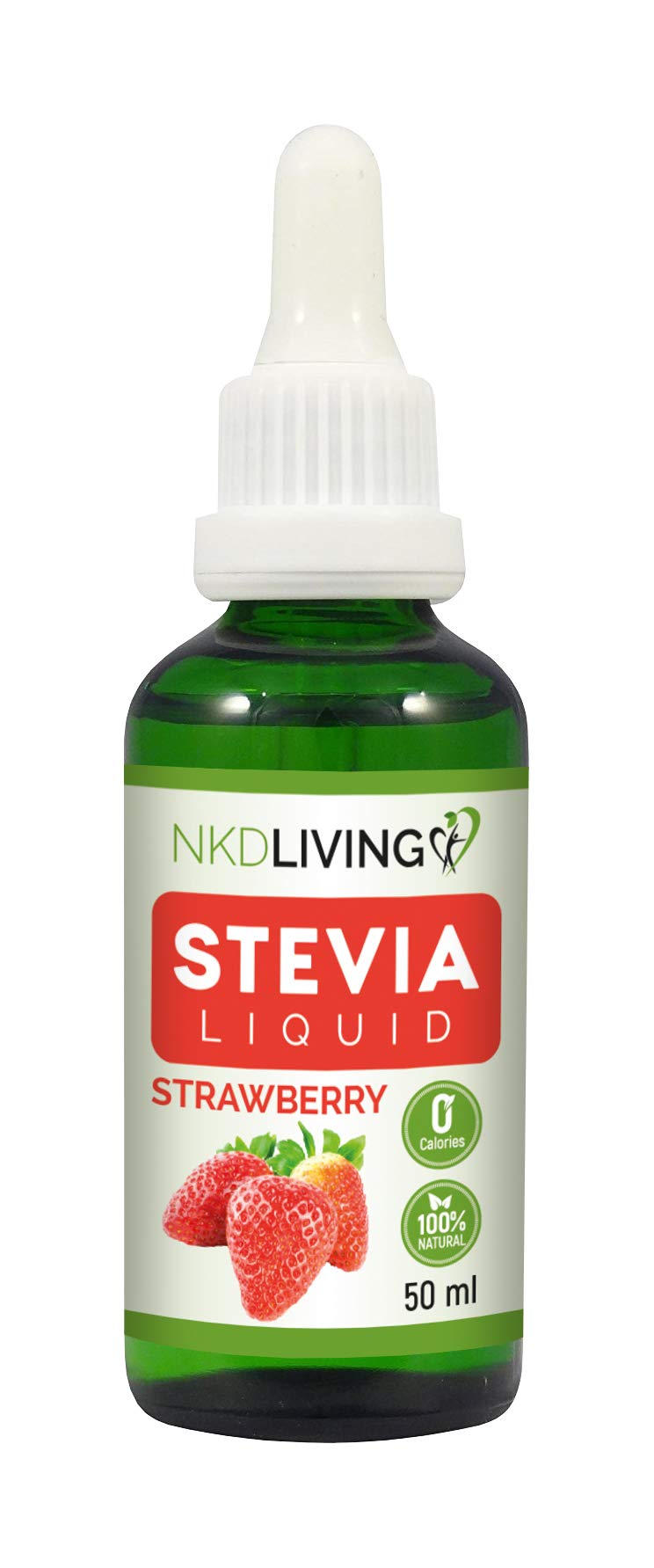 NKD Living Pure Stevia Liquid Drops 50ml (Strawberry)
