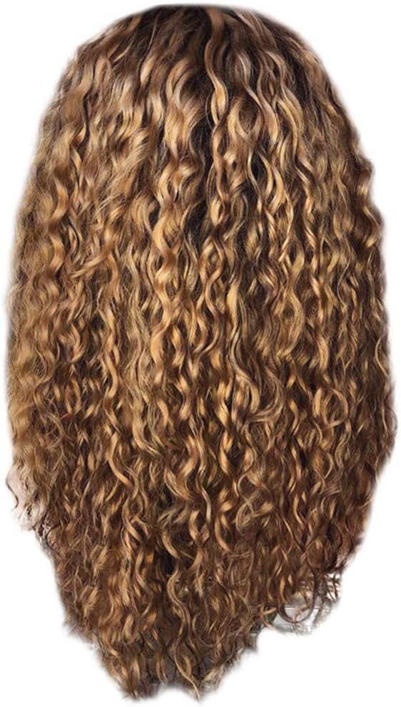 Women Short Wavy Curly Wig Fudule Synthetic Fiber Hair Heat Resistant Human Hair for Black Women Brazilian Full Wigs on Sale