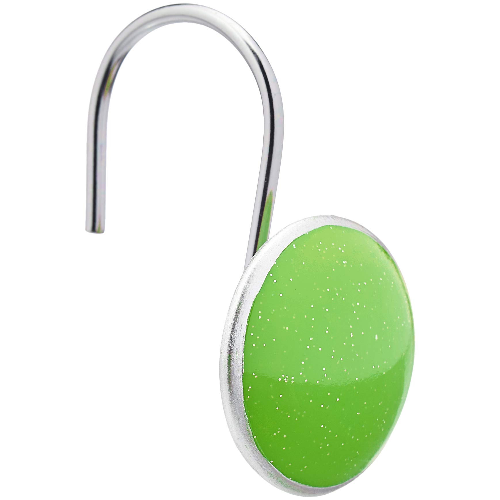 Amazon Basics Shower Curtain Hooks - Button, Green