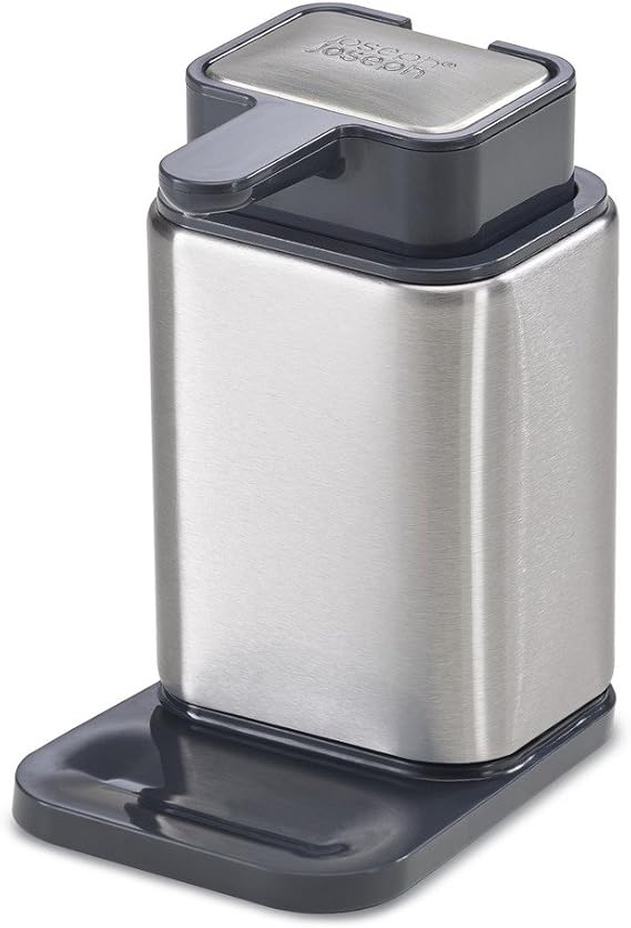 Joseph Joseph Surface StainlessSteel Soap Pump and Bar Silver