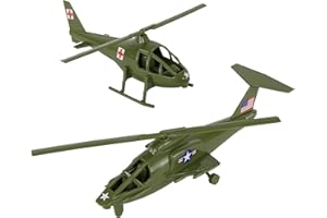 TIM MEE TOY TimMee Air Support Helicopters - 2pc OD Green Plastic Army Men Choppers US Made