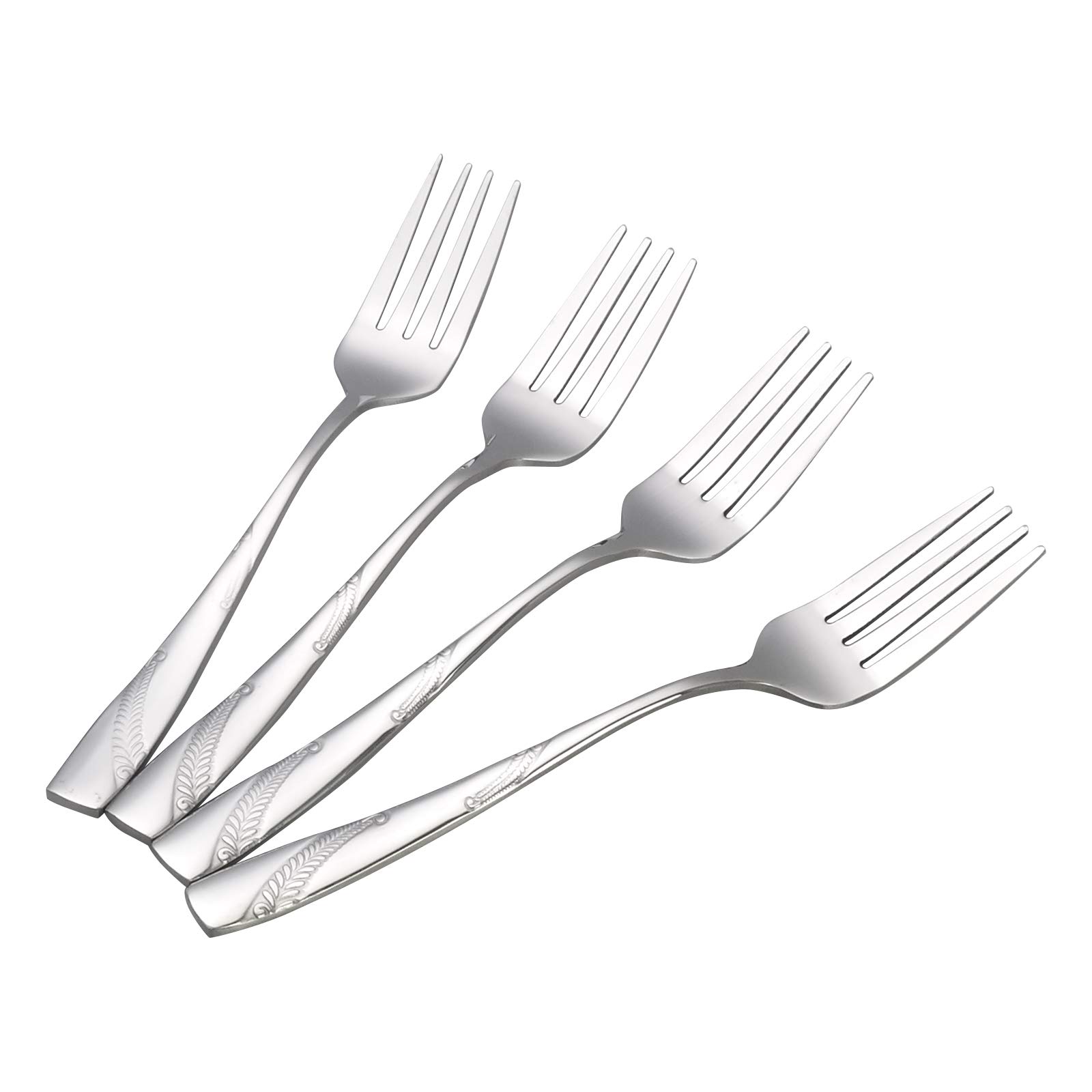 Bringer 12-Piece Stainless Steel Dessert Fork, Small Salad Forks