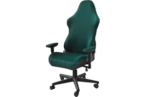 Marsrut Gaming Chair Covers Slipcovers, Chair Seat Stretch Velvet Polyester Slipcover Replacement for Swivel Armchair Gaming Gamer Computer Large Boss Chair, Removable and Washable (Green Color)