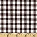 Wide Width 1/4'' Gingham Check Brown, Fabric by the Yard