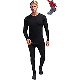 Merino.tech Merino Wool Base Layer Mens Set - Heavyweight, Midweight, Lite Merino Wool Thermal Underwear For Men Top, Bottom