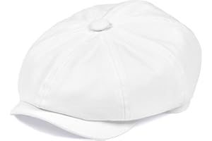 BOTVELA Men's Newsboy Flat Cap 100% Cotton Gatsby Ivy Golf Cabbie Hat