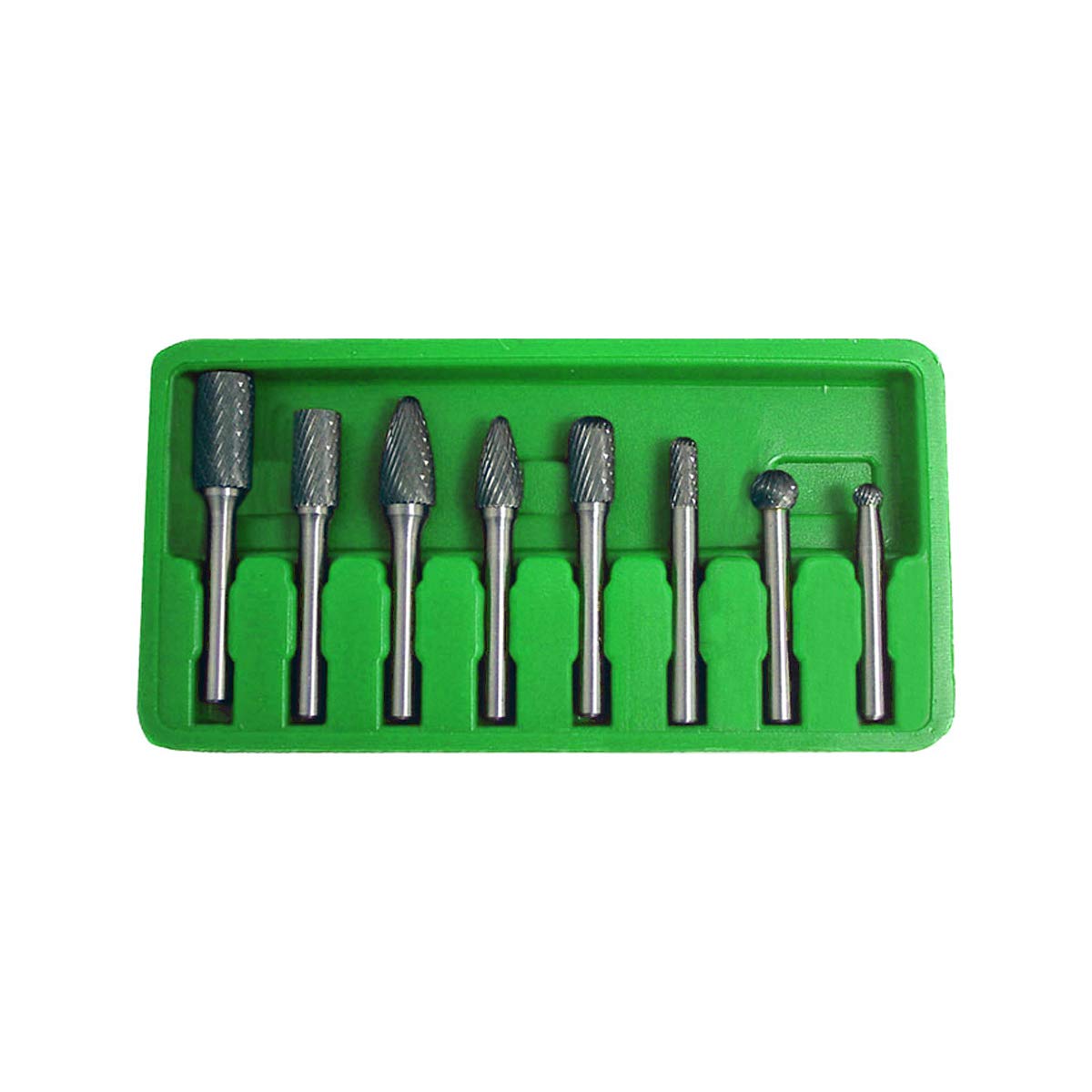 Grip 8 pc Double Carbide Rotary Burr Set by Grip