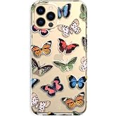 Velvet Caviar Compatible with iPhone 12 Pro Max Case for Women Cute - 10ft Drop Tested - Protective Phone Cover (Vintage Butterfly)