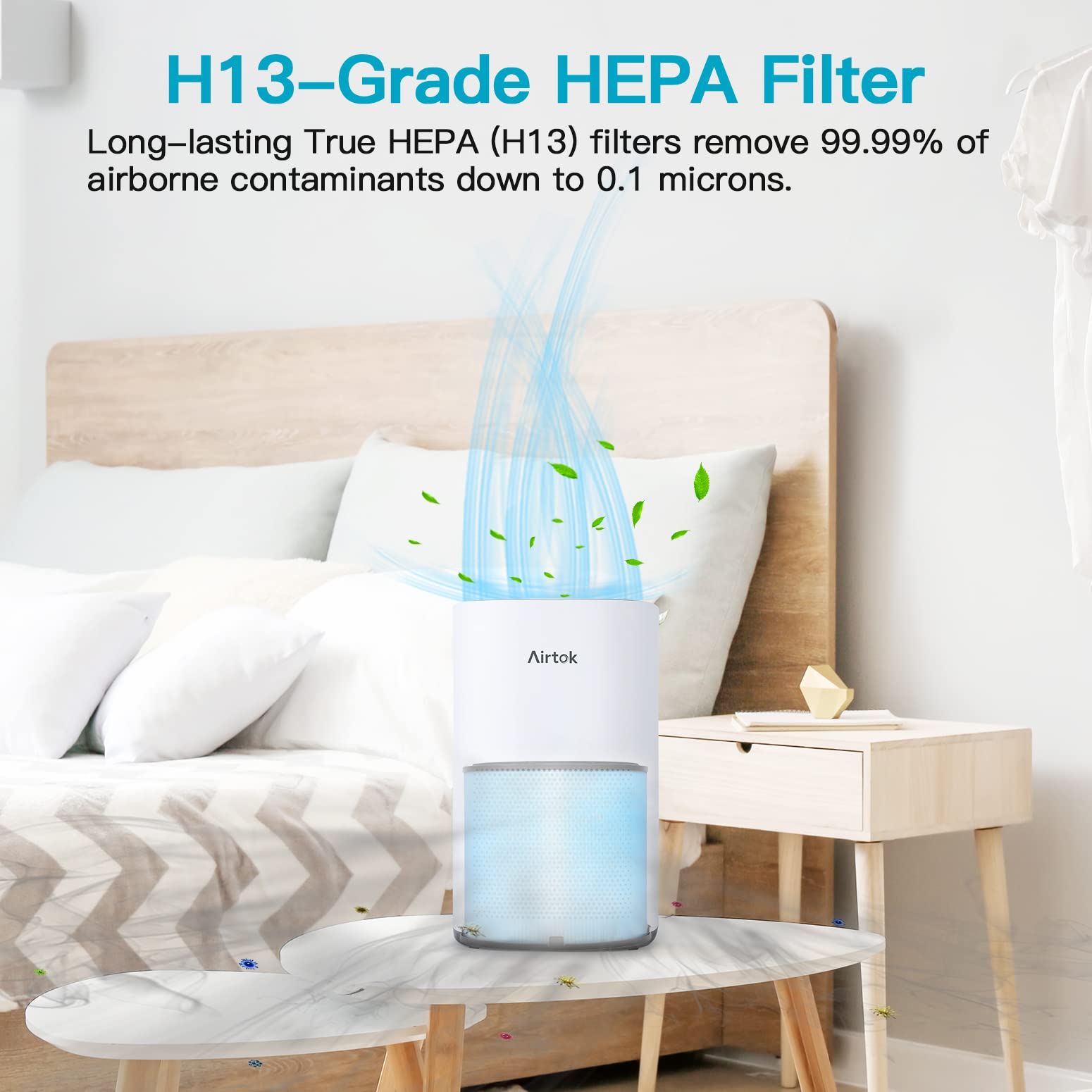 Air Purifier AP1001 Replacement Filter, 5-Layer Purification System, H13 True HEPA Filter