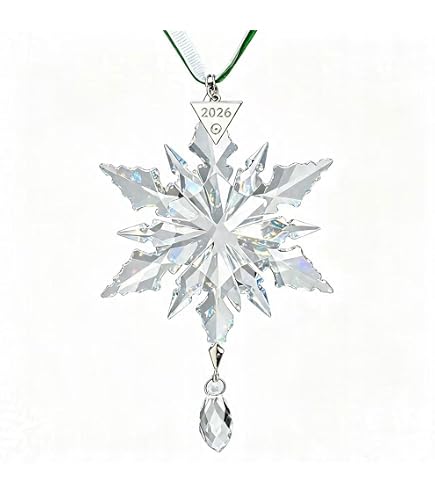 Amazon.com: SWAROVSKI Frozen Snowflake Ornament Blue One Size