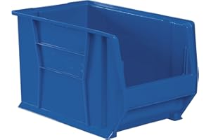 Akro-Mils 30282 Super-Size AkroBins Plastic Storage Bins, Space-Saving Stackable Bins for Garage Organization Bins, Classroom Organization, Warehouses, 20-Inch L x 12-Inch W x 12-Inch H, Blue, 2-Pack