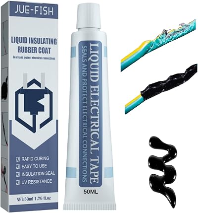 AINxtolm Liquid Insulating Rubber Coat 50mL Liquid Electrical Tape Black