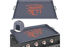 UWILLION Blackstone Griddle Cover 36" Silicone Griddle Mat, Heavy Duty Griddle Accessories Food Grade, Rust & Dirt Protection, Reusable & Durable Grill Mat for All-Year Use