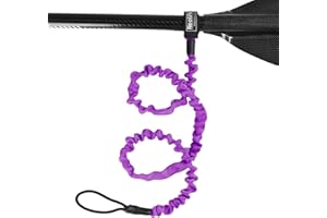 WONITAGO Stretchable Kayak Paddle Leash, Coiled Rod Leash Tool Lanyard for Kayak and SUP Paddles, Fishing Poles Rods