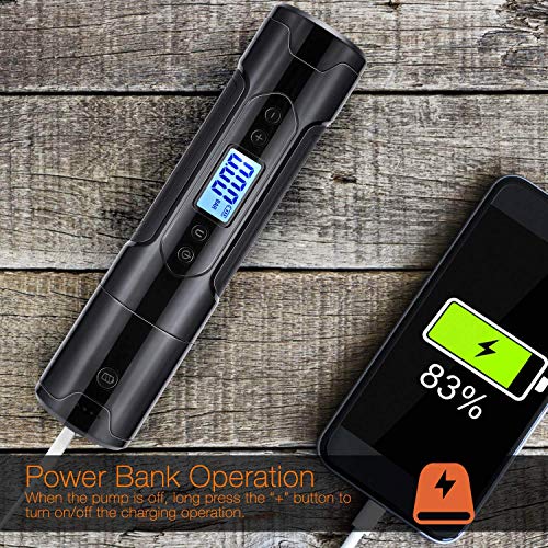 Portable Air Compressor Tire Inflator for Car Tires, Beaspire Car Tire Air Pump for Inflatables with Gauge 3000mAh 12V AC DC Lithium Battery 150PSI for Car Bicycle Tires and Other Inflatables
