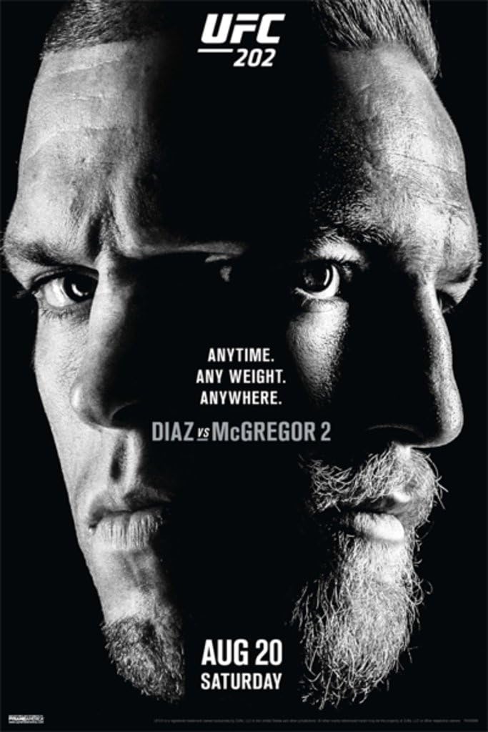 Pyramid America Official UFC 202 Nate Diaz vs Conor McGregor 2 Sports Cool Wall Decor Art Print Poster 30x46