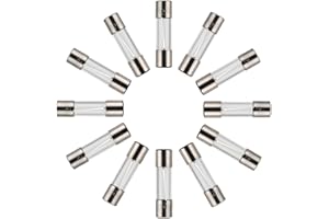 BOJACK Christmas Light Fuses 5A 125V 0.2x0.78 Inch F5AL125V Fast-Blow Glass Fuses 5 amp / 125v Fuse 5a max (Pack of 50)