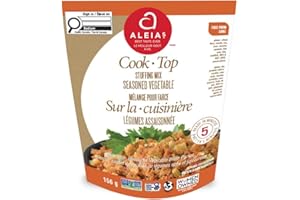 Aleia’s Gluten Free Cook Top Stuffing – Seasoned Vegetable – 156g (1 Pack) – Rich Flavor, Quick Prep – Stuffing for Gluten-Fr