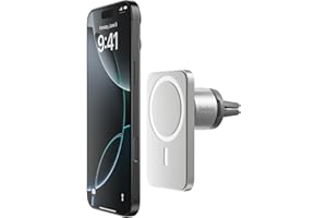 Belkin MagSafe Vent Mount Pro - MagSafe Phone Mount for Car, Magnetic Phone Holder Compatible with iPhone 17, 16, 15, Series, 14 Series, Pixel 10, and More - Gray