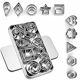 30Pcs Mini Cookie Cutter Set with Box, Small