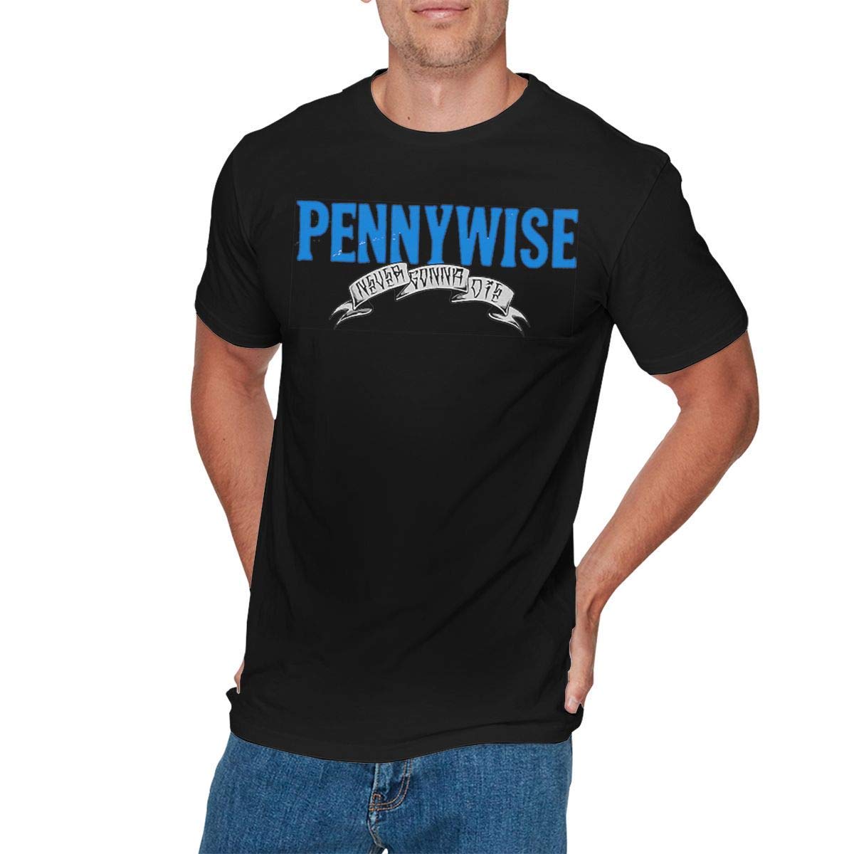 SFLD Mens Vintage Pennywise Band Tshirts Black