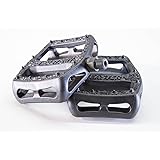 Eastern Facet Bike Pedals 9/16" - High Grip, Fiber-Reinforced Plastic & Chromoly Axle, for BMX, MTB & Kids Bikes - Multiple Colors