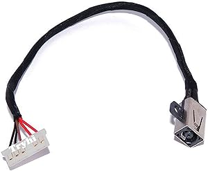 DC in Power Jack for Dell Inspiron 15 45173 5100 S/N: JV801P2 Laptop Charging Port Plug Socket Connector New