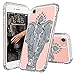 MOSNOVO Mint Henna Elephant Designed for iPhone SE 2020 Case/Designed for iPhone 8 Case/Designed for iPhone 7 Case - Clear