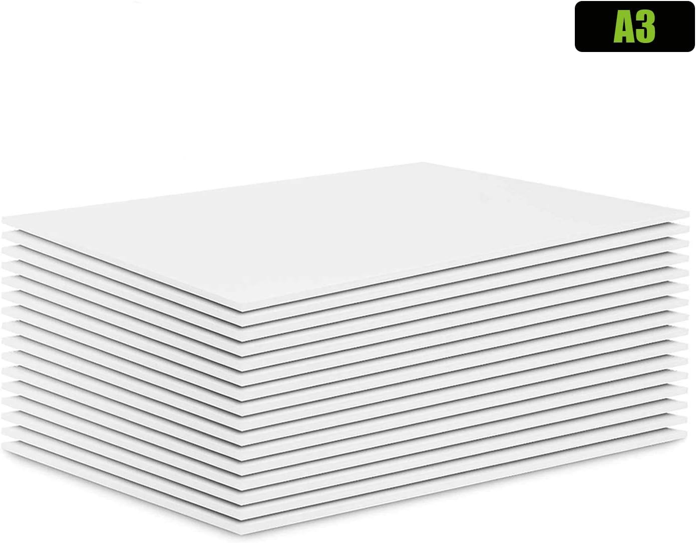 STARVAST A3 Foam Board, 16 Pack Polystyrene Sheets 5mm White Hard Paper