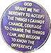 RecoveryChip 1 Year AA Medallion Reflex Purple Gold Plated Chip