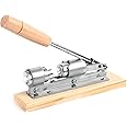 Anwenk Nutcracker Heavy Duty Nut cracker Pecan Cracker Walnut Cracker Plier Opener Tool Desktop Wood Base & Handle (Updated)