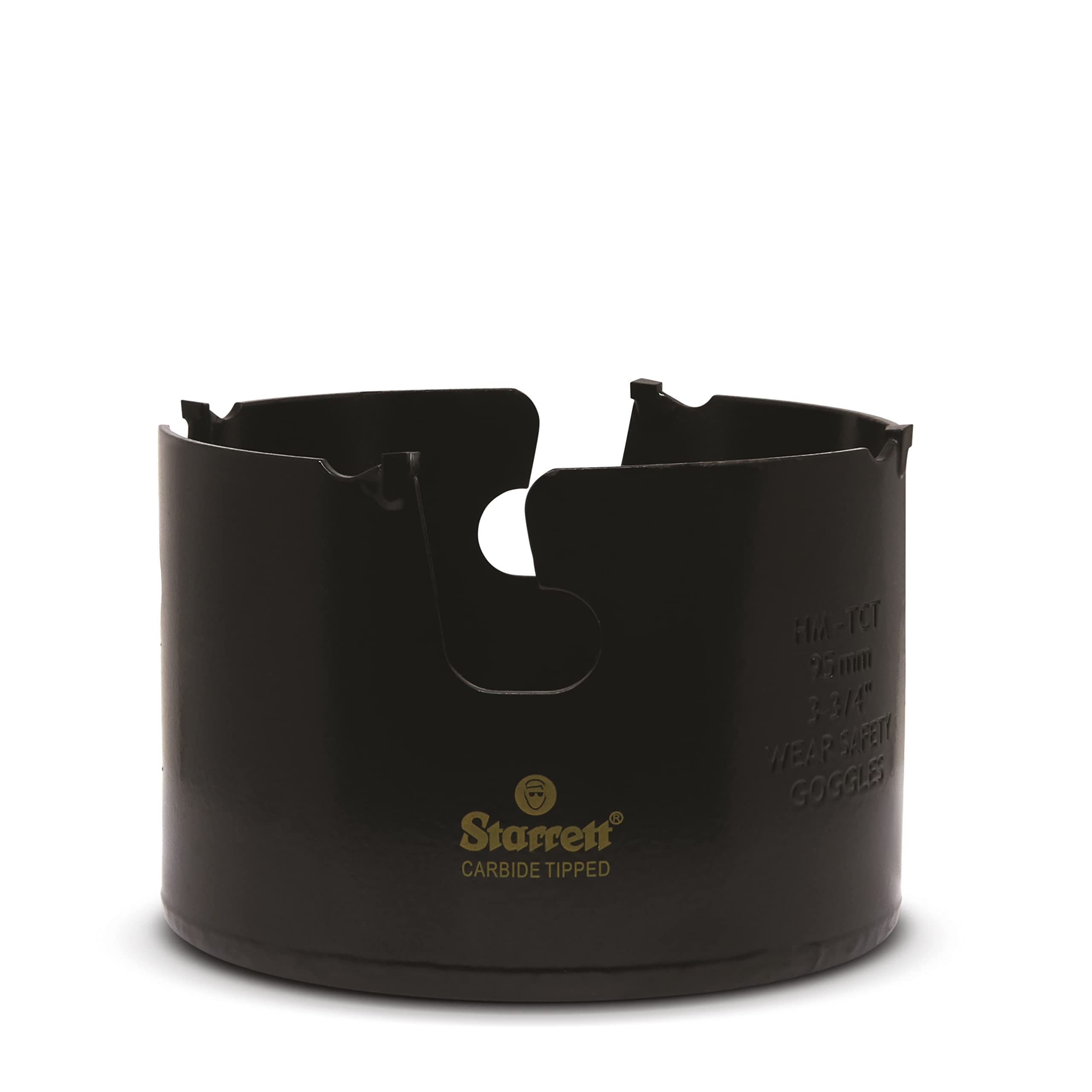 Starrett Tungsten Carbide Tipped Holesaw - MPH0334 Multi Purpose Cut TCT Hole Saw Cutter - For Wood MDF Plastics Ceramic Wall Tiles - 95mm