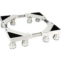 Natheeph Mini Fridge Stand with 8 Feet, Adjustable Multi-Functiona Washing Machine Base for Laundry Dryer Washer Washing…