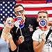 TINKSKY 4th/ Fourth of July Patriotic Decoration Photo Booth Props Labor Day Independence Day Party Photo Props Patriotic Party Favors