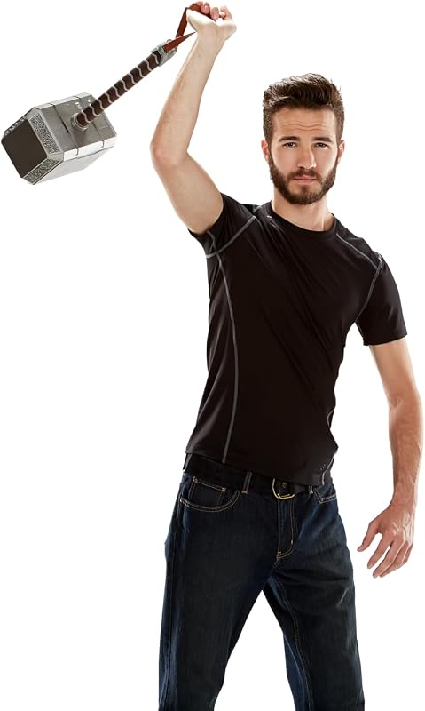 Legends Series, Marteau électronique Premium Mjolnir avec Sons et lumières, Article de Cosplay pour Adultes