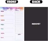 Thboxes Weekly Meal Planner and Shopping List Pad 60 Sheets Magnetic Fridge view 3