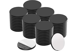 YSTIME Flexible Magnetic Dot with Self Adhesive, 60 PCS Round Small Magnetic Stickers with Adhesive Backing Peel & Stick Magnets Stickers for Crafts, Office, DIY Projects, 60 Pack 20x2mm
