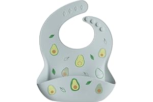 Loulou Lollipop Soft, Waterproof Silicone Feeding Bib for Babies and Toddlers