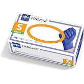 Medline FG2501H FitGuard Nitrile Exam Gloves, Small, Dark Blue (Box of 250)