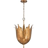 Capital Lighting 349542AG Eden Traditional Bohemian Botanically Inspired Pendant Ceiling Light Fixture, 4-Light 240 Total Wat