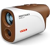 REDTIGER Mini Golf Range Finder with 1200 Yards, IP65 Waterproof and Slope Switch, 7X Magnification, Magnetic & Rechargeable Golf Rangefinder, Flag Pole Lock Vibration