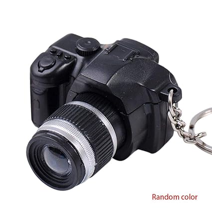 Rabott Color Random Vintage DSLR Camera Ornament Keychain Handbag Backbag Purse Key Ring Hanging Decorations