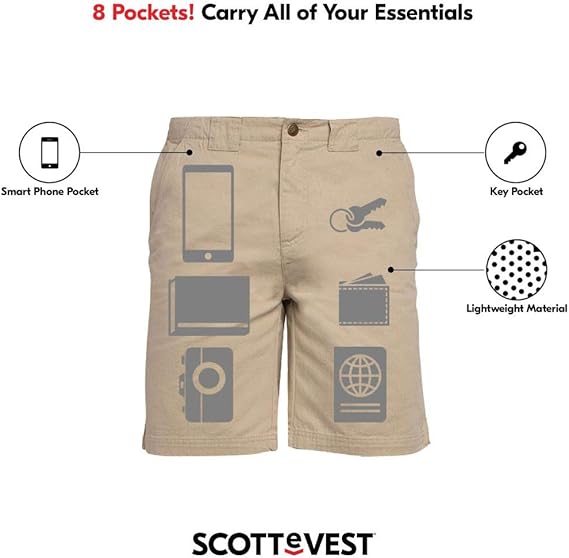 hidden cargo shorts