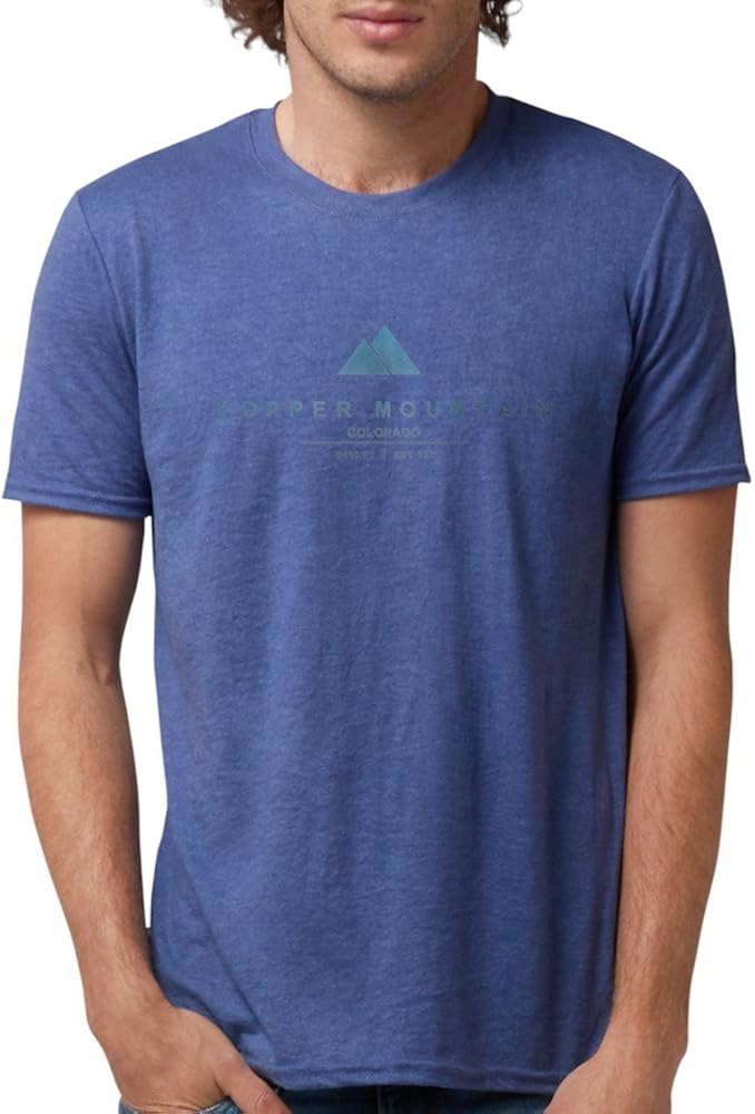 CafePress - Copper Mountain Ski Resort Colorado T-Shirt - Mens Tri-blend T-Shirt