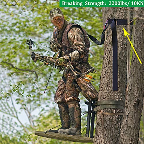 Boaton Safety Harness Tree Strap, Quick Connect Hunting Tree Strap
