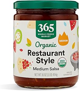 365 By Whole Foods Market, Organic Salsa, Restaurant Style Medium, 16 Ounce