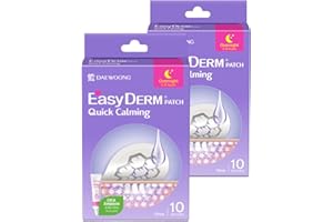 DWEasyDerm Quick Calming Magnesium Patches(20 patches) with Cica Ampoule - Intensive Care, Pimple patches, Hydrocolloid Band, Zits Spot care Overnight Home Care 2-8 hours, New boxs types