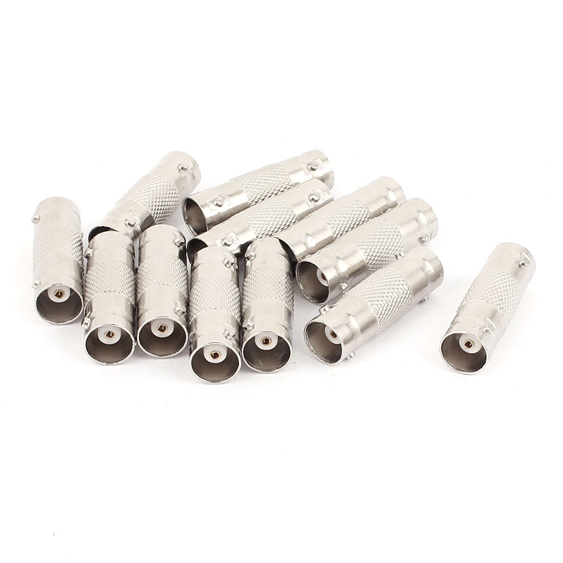 sourcing map 12Pcs BNC Female to Female Cable Adapter Connector for CCTV Camera