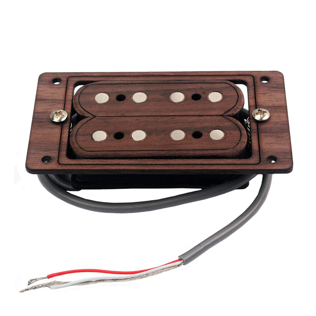 Alnicov Electric Guitar Pickup Humbucker Pickups for 4 String Rosewood Cigar Box Guitar