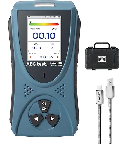 Amazon.com: KLUFO Nuclear Radiation Detector, Geiger Counter Beta